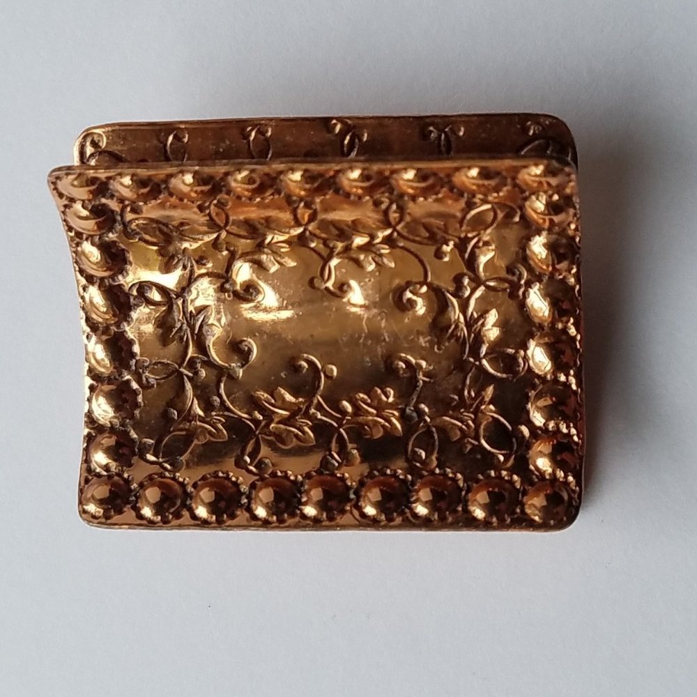 Vintage Mid-Century Gret Barkin Copper Brooch